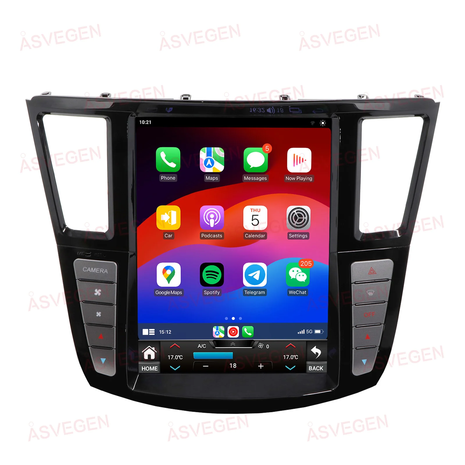 12.1Inch For Infiniti QX60 JX35 2011-2019 Carplay Android Auto 8Core Car Radio Multimedia Video Player Navigaion GPS DSP 5G WIFI