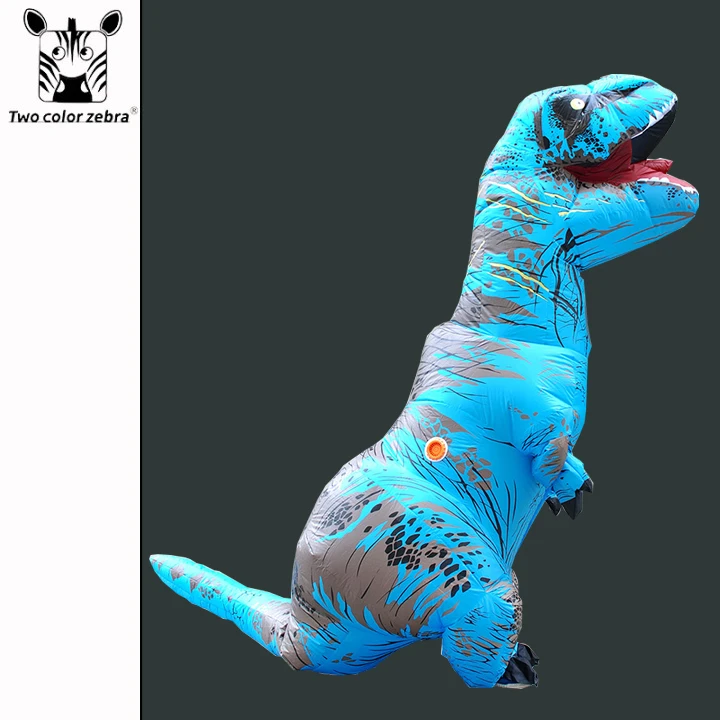 Disfraz inflable de dinosaurio para adultos y niños, disfraces de fiesta de disfraces de Mascota de fantasía, disfraz de Anime para Halloween, T-REX de Cosplay de dibujos animados