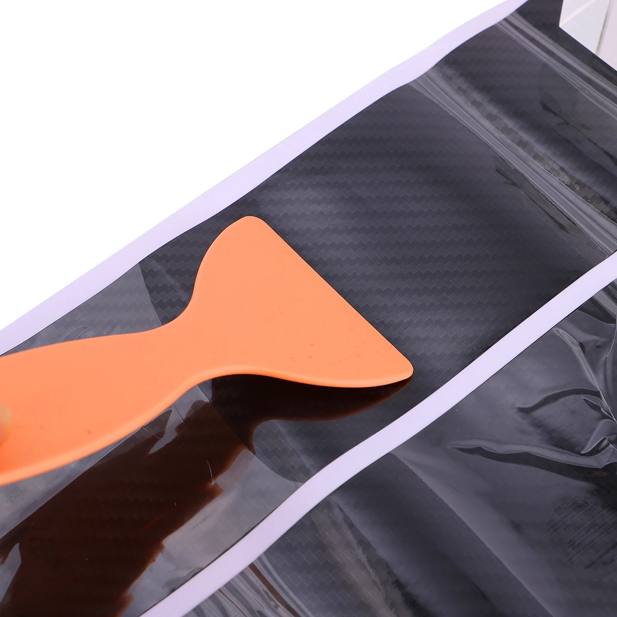 

1 set Carbon Fiber Door Sill Sticker Car Anti-kick Protector Scratch Resistant UV Resistant Styling for Auto
