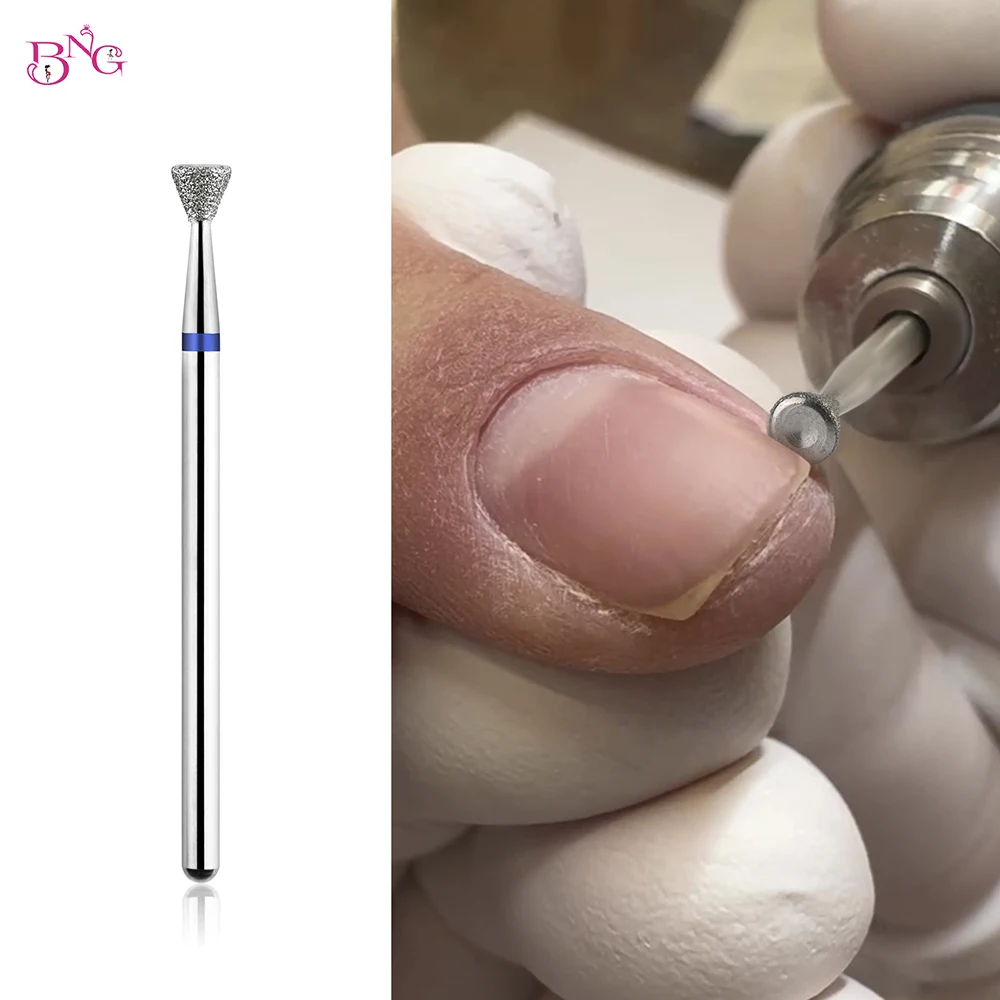 BNG 2 pçs/set diamante fresa careca prego brocas conjunto para manicure acessório broca para unhas cutícula remover ferramentas