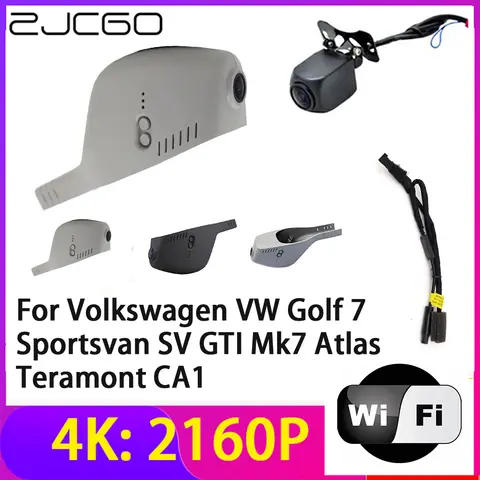 ZJCGO 4K 2160P Dash Cam Auto DVR Kamera Recorder Nachtsicht für Volkswagen VW Golf 7 Sportsvan SV GTI Mk7 Atlas Teramont CA1
