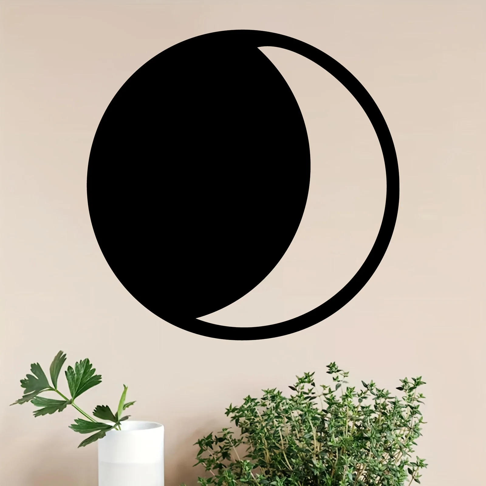Moon Phase Lunar Cycle Iron Wall Art Weatherproof Metal Sculpture Bedroom Garden Fence Indoor Outdoor Decor Gift Ornament