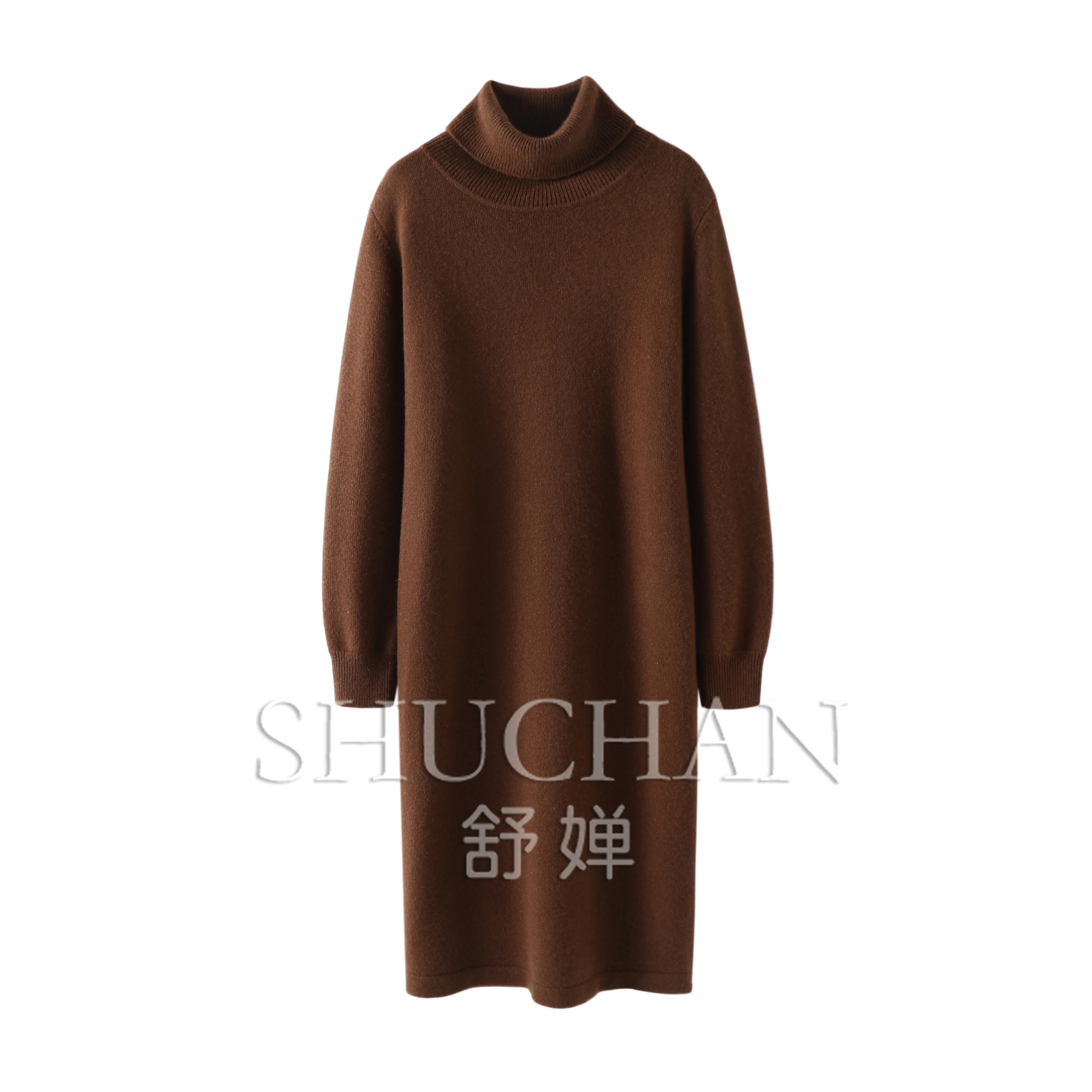 

Knit Dress Women 100% Cashmere Sweater Women New Thick Warm Knit Clothing Winter Vestidos De Fiesta Long Dresses for Women