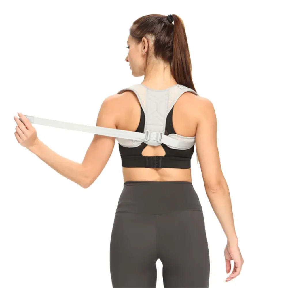

Premuim Adjustable Posture Corrector Belt Back Neck Shoulder Clavicle Spine Support Reshape Body Home Office Sport Upper Braces