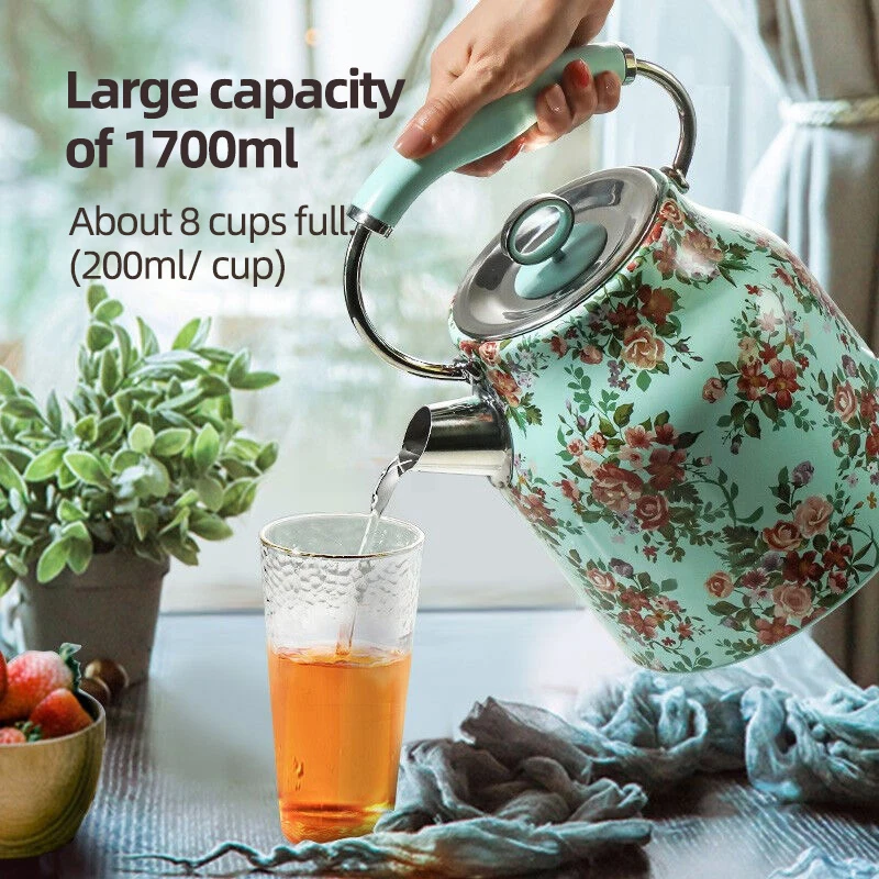 غلاية كهربائية منزلية محمولة ، فولاذ مقاوم للصدأ ، سعة عالية ، انقطاع التيار الكهربائي التلقائي ، فرنسي قديم