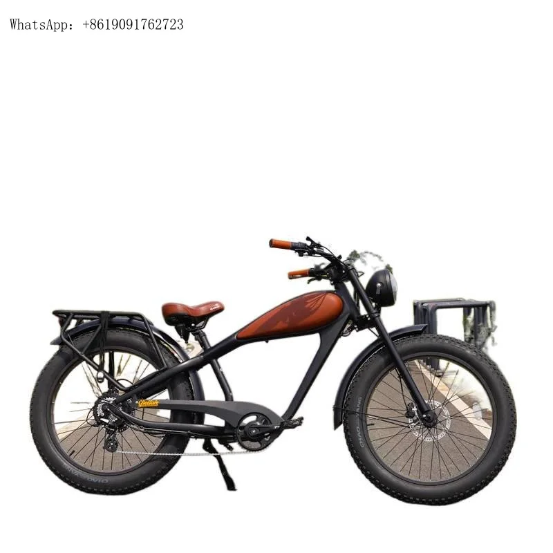 

Clrak E 750w 48v Electric Retro Vintage Bike China's Cheap Motorized Fat Mtb Bicycle with Lithium Battery Power Supply