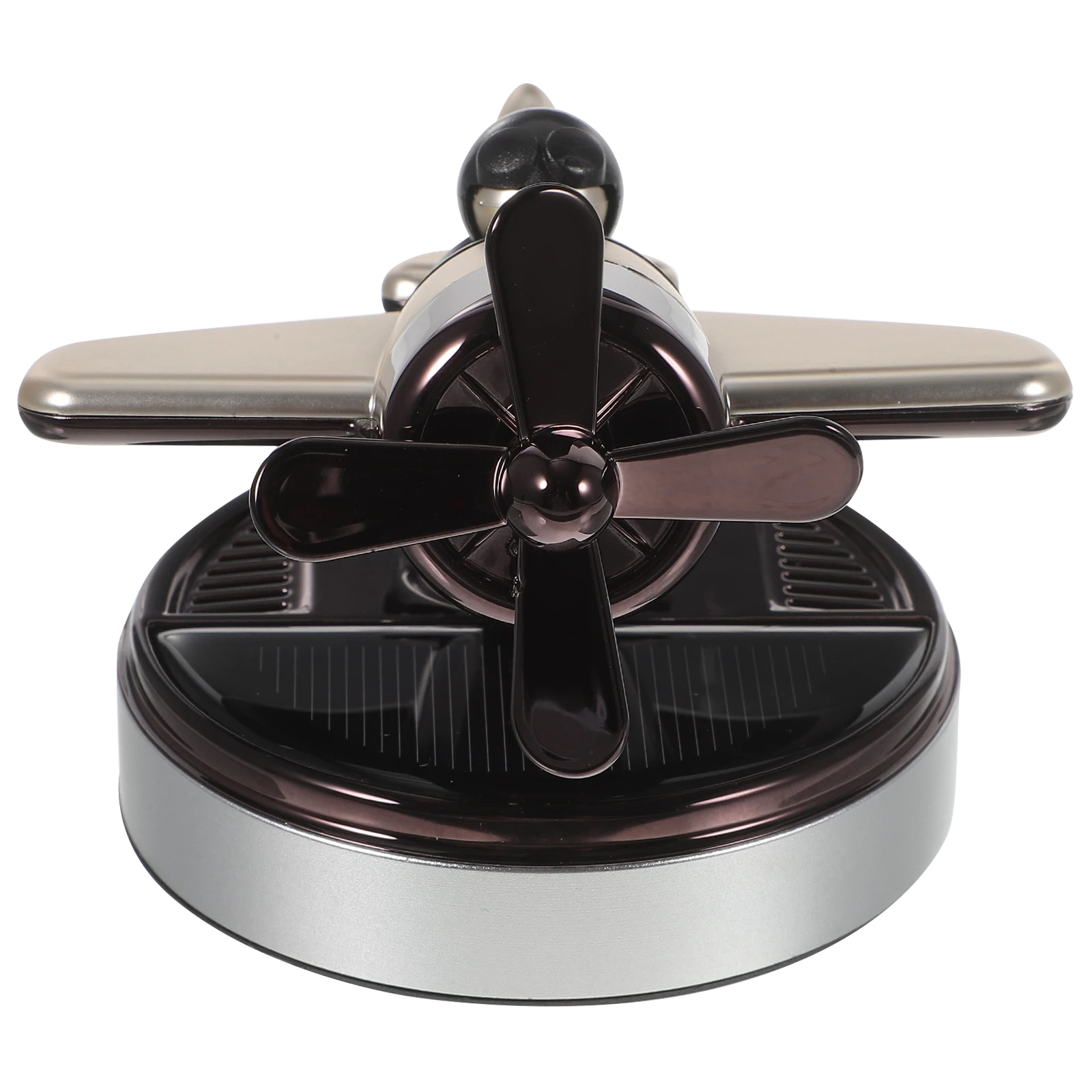 

Solar Airplane Air Freshener Home Aromatherapy naments Car Air Freshener Decor Diffuser Decor 9262C Silver Aluminum