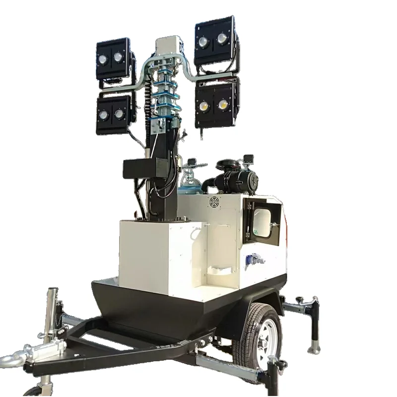 LED Mobile Lighting Vehicle 5-9M Outdoor Lighthouse for Mine Emergency Engineering Lighting Lamp Diesel Lamp view 2