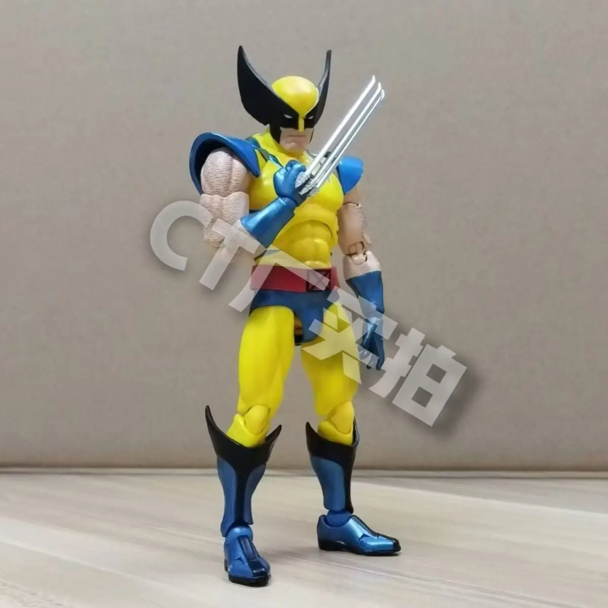 Novo ct brinquedos mafex 96 wolverine figura marrom quadrinhos x-men figura de ação mafex 138 shf anime estatueta ko modelo brinquedo presentes