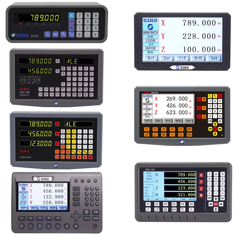 SINO DRO 1 2 3 4-осевой ЖК-экран с цифровым считыванием SDS3-1 SDS2MS SDS3MS SDS6-2V SDS6-3V SDS2-3VA SDS200 SDS200S SDS5-4VA