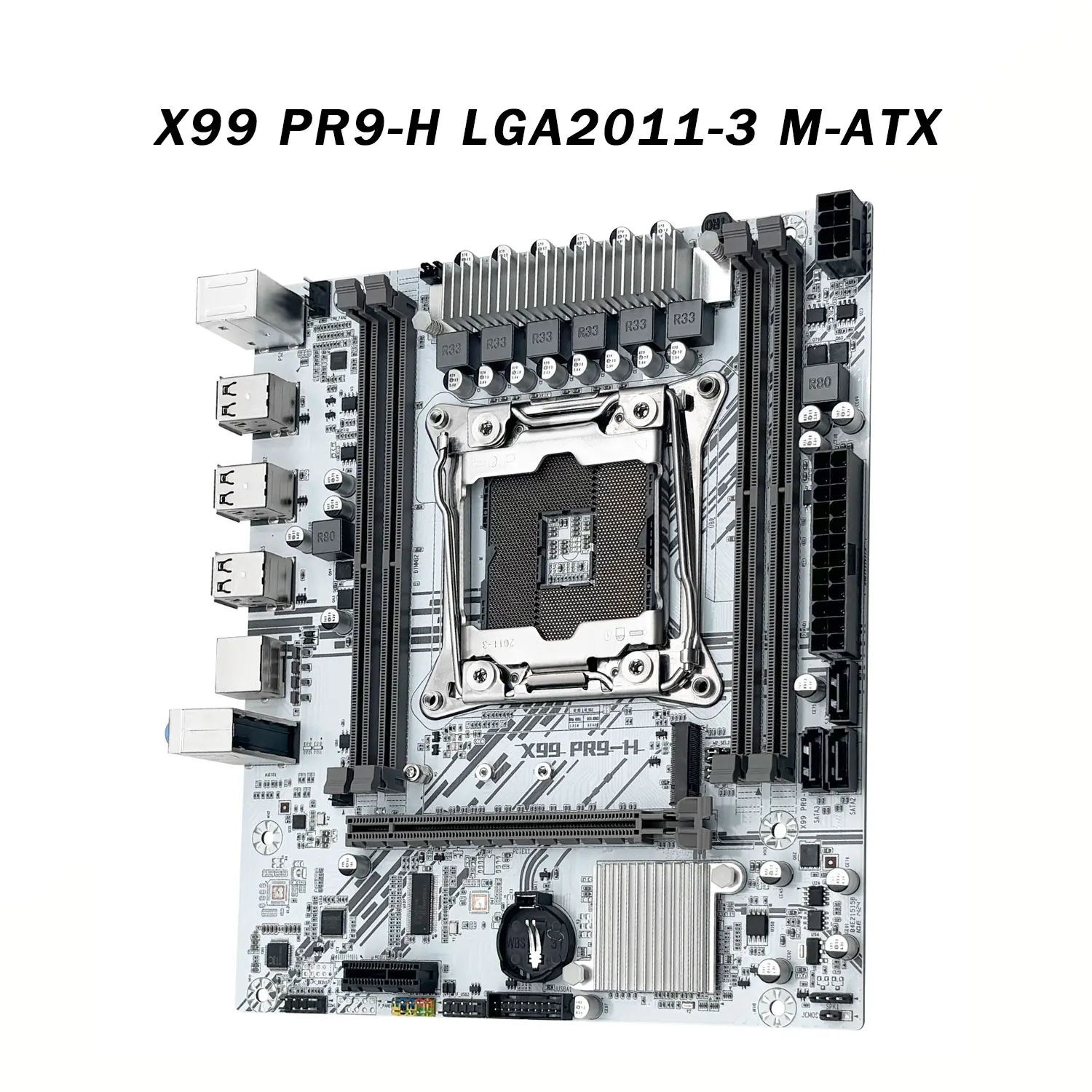 MACHINIST X99 PR9-H White Motherboard Support Intel Xeon E5 V3 V4 LGA 2011-3 CPU DDR4 ECC RAM Memory NVME M.2