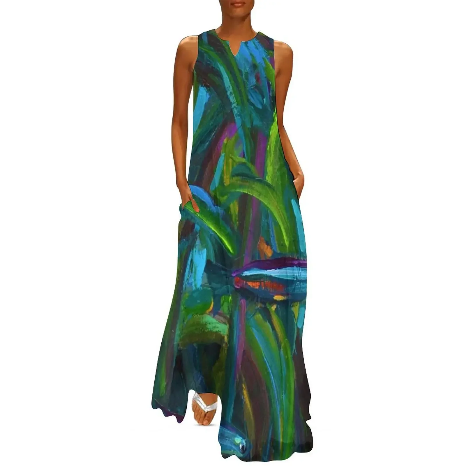 

Neon Tetras Swimming in Seaweed by Robert Phelps Long Dress Long veiled dresses Dress woman Dress