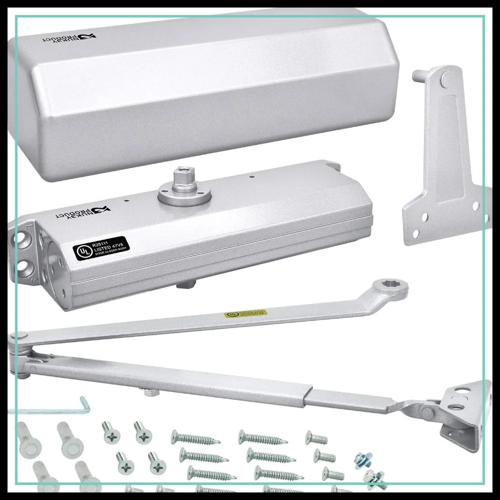 

Heavy Duty Door Closer, Multi-Mount, Adjustable Size 1-6, ADA Compliant, UL Listed