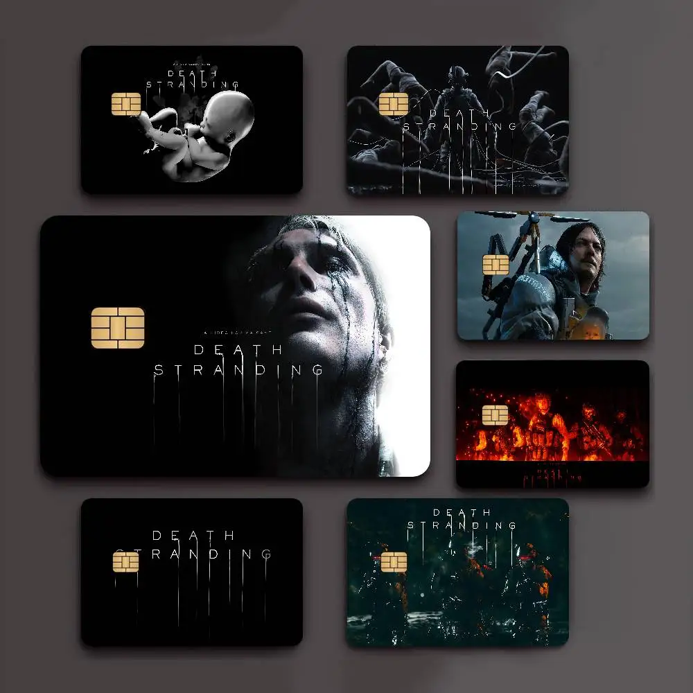 Popular Adventure Game D-Death S-Stranding 2024 Anime Cartoon Skin Stickers Film Tape Case for Big Credit Debit Card Front Side