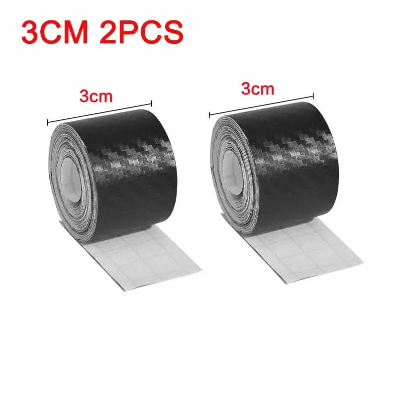 1/2 stücke Nano Carbon Faser Auto Aufkleber Paste Schutz Streifen DIY Automotive Schutz Film Auto Durch Sill Seite Anti scratch Band