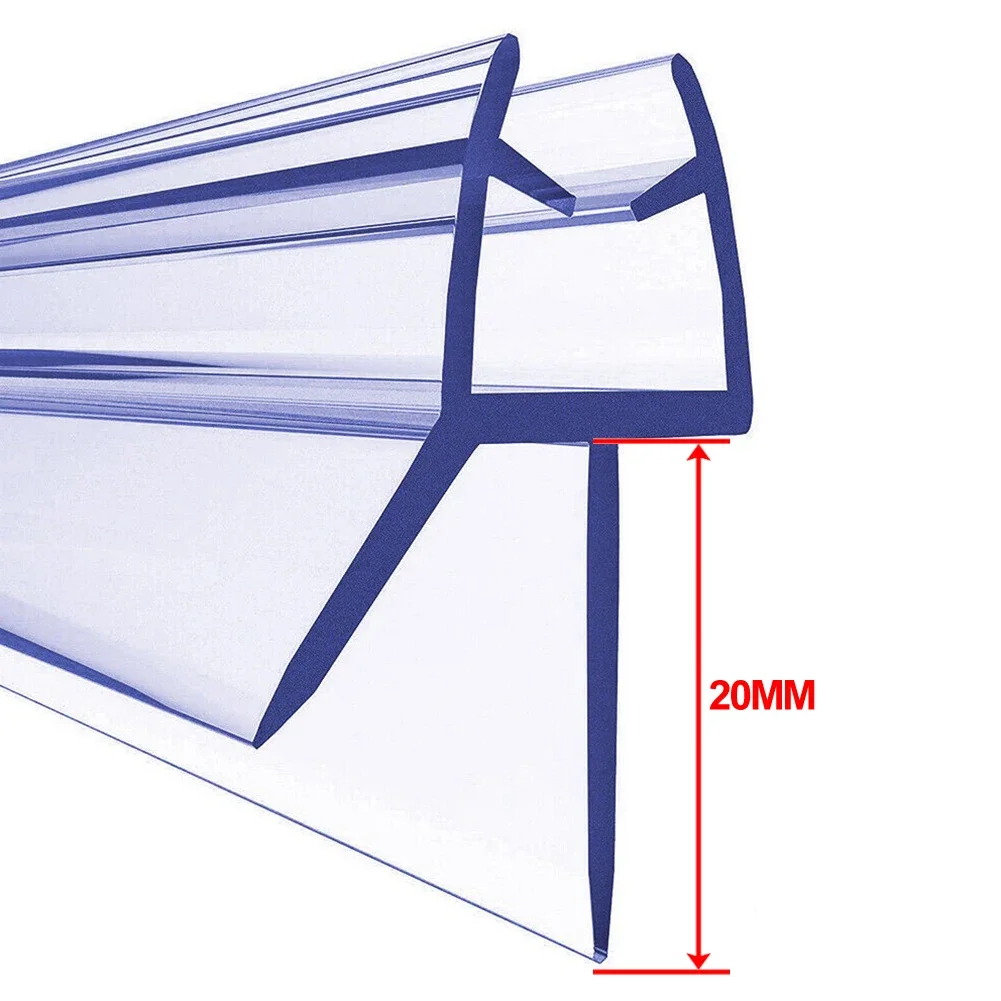 Efficient Water Retention with Bath Shower Strip Seal 2pcs of 50cm Strips for Screens Doors Suited for Sealing 4 6mm Glass Gaps