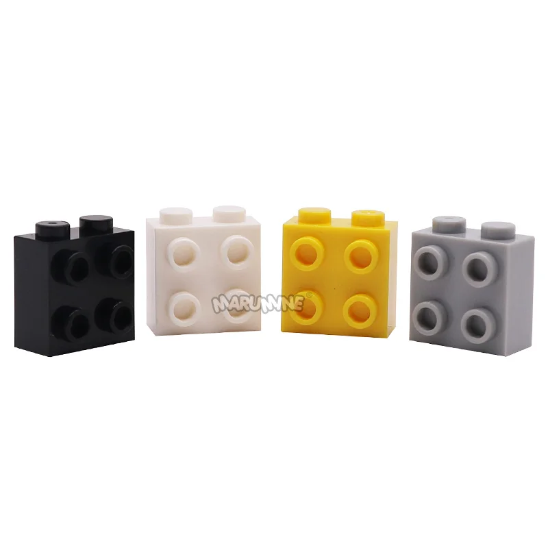 Marumine MOC 22885 Building Blocks Parts Technology 1x2x1.6 Side 4 Hole Brick 20PCS Classic Construction  Accessory Toys Model