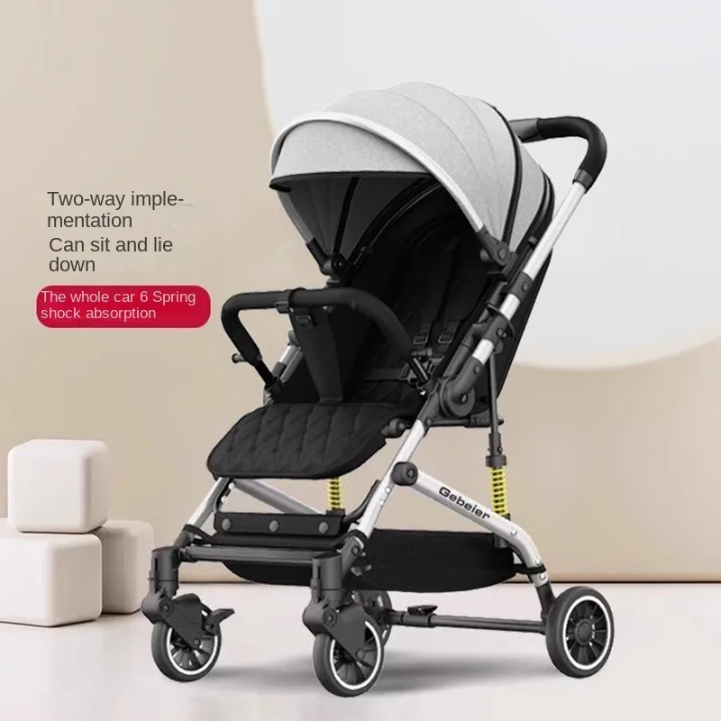

Baby Stroller Two-way Lightweight High Landscape Can Sit Can Lie Foldable Newborn Children Umbrella Stroller