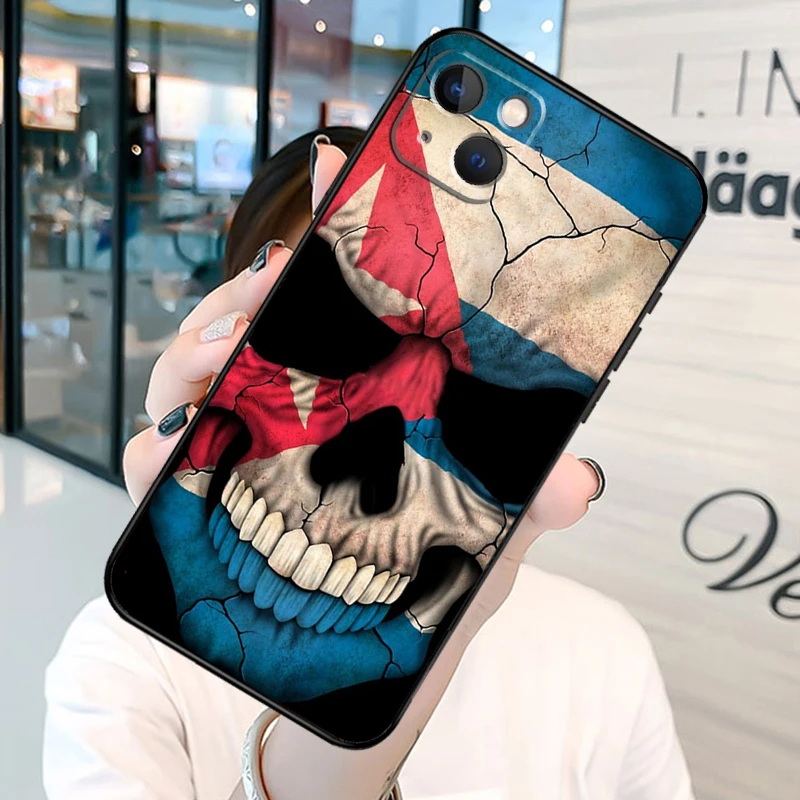 Cuba Flag Phone Case on For iPhone 13 12 11 14 15 16 Pro Max Plus XR X XS MAX Soft Back Cover image 2
