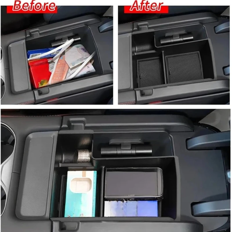 Armlehnen-Aufbewahrungsbox mit Getränkehalter für BYD Seal U Sealion 6 Song Plus Champion Edition 2023 2024 2025 Auto-Innenausstattung – Detail 3