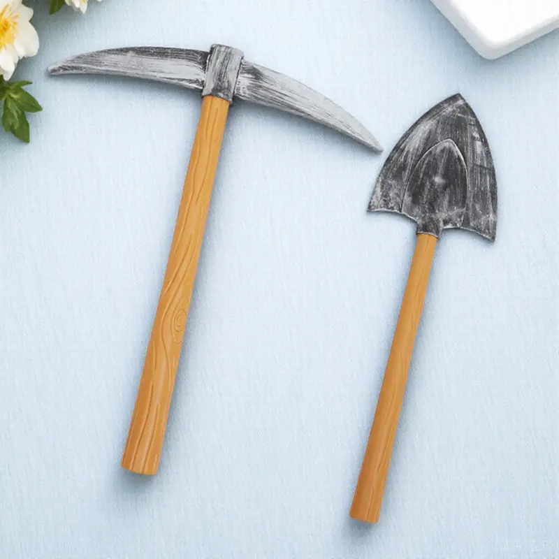 

2 шт. креативных муляжей кирков и лопат уникальной формы для декора вечеринок, реквизита для фотосъемки, аксессуаров для сценических выступлений, фестивальных фотосессий
