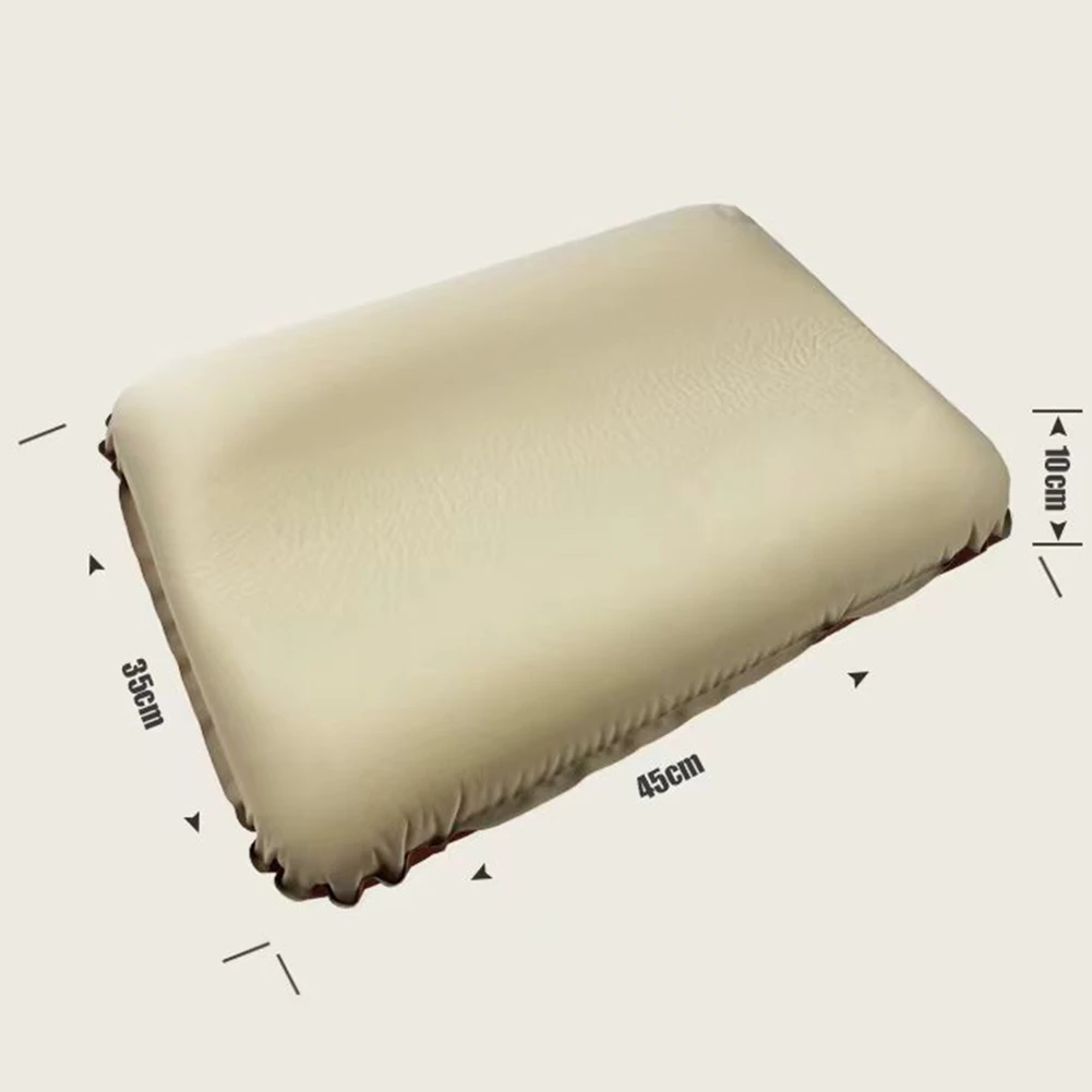 Automatic Pillow Camping Pillow Camping Overnight Soft Milk Silk Fabric Comfort Enhancer Easy Storage Lightweight Design