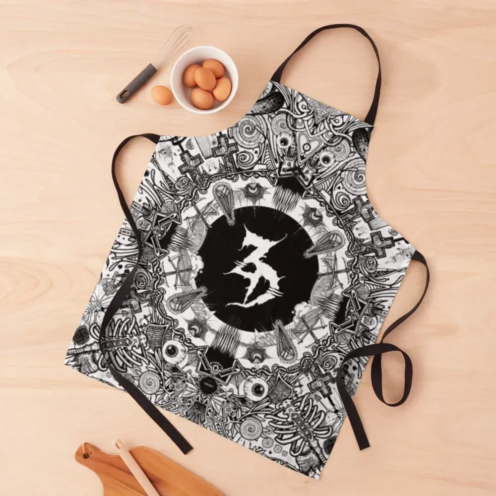 

Zeds dead trippy art mandala Apron for kitchen useful kitchen woman Apron