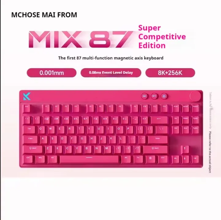MCHOSE Mix 87 8K механическая клавиатура с магнитным переключателем проводная для киберспорта индивидуальный заказ 0 001 мм ПК геймерские аксессуары Фото №6