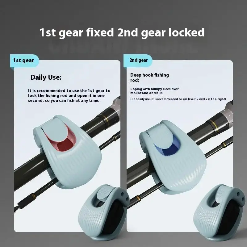 2/4/6 قطعة حامل قضيب الصيد المثبت كليب قصبة صيد خشبية حامل المدمجة تصميم الصيد رود المثبت حامل قضيب الصيد