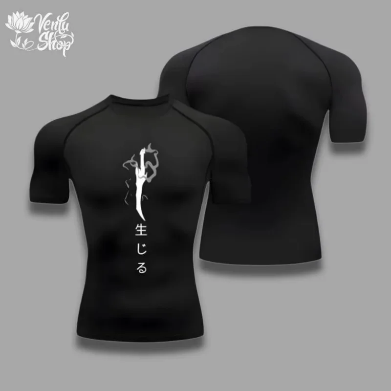 Jin Woo Compression Shirt Compression Gym Sung Jin Woo Solo Leveling Anime Muscleshirt Sportwear Igris Levelup Gym Cloths image 4