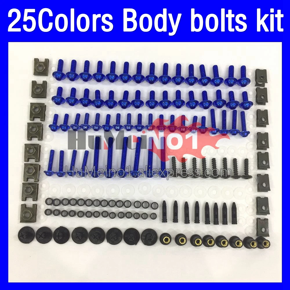 268ps Fairing bolts full screw kit For YAMAHA FJR1300 FJR 1300 01 02 03 04 05 06 2001 2002 2003 2005 2006 Body bolt screws Nuts