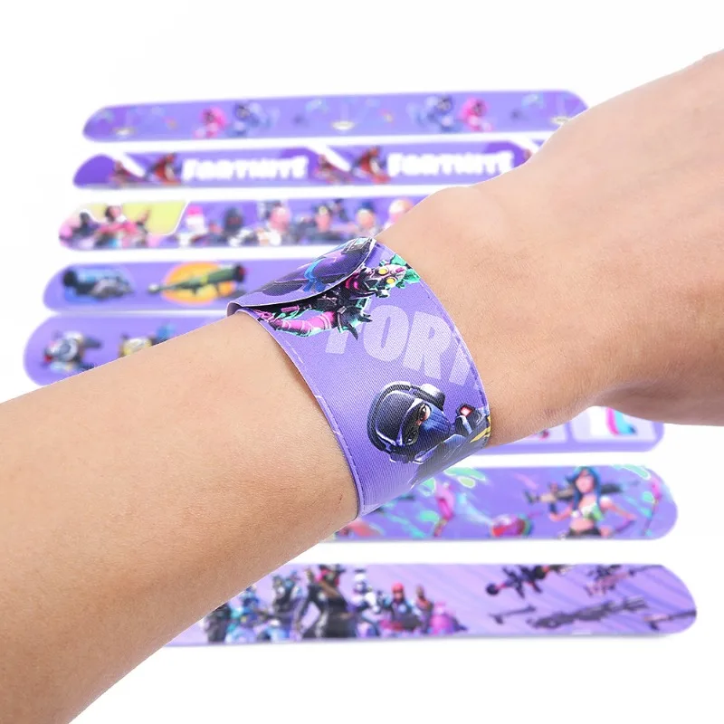 12pcs Fortnite Cartoon Children Bracelet Anime Characters Boys Girls Bracelet Toys Children Christmas Gifts