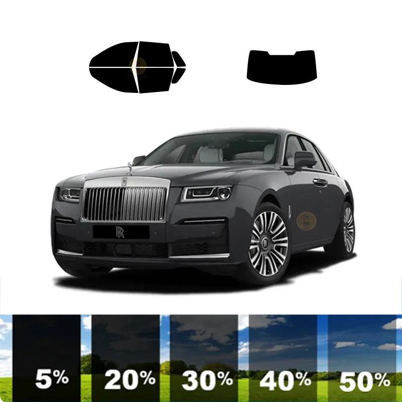 

precut Removable Window Tint Film For Car 100% UVR 5%-70%VLT Heat Insulation Carbon ﻿For ROLLS-ROYCE GHOST 4 DR SEDAN 2022-2022