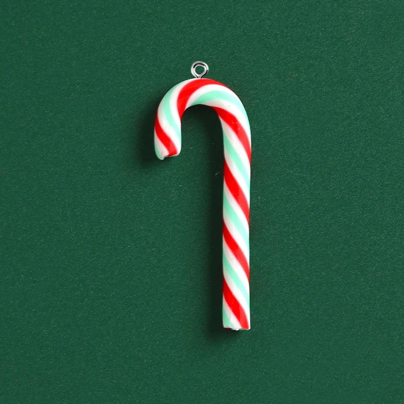 10pcs Cute Clay Christmas Pendants Charms Resin Pendant For Jewelry Making Accessories DIY Earrings Necklace Keychain - view 6