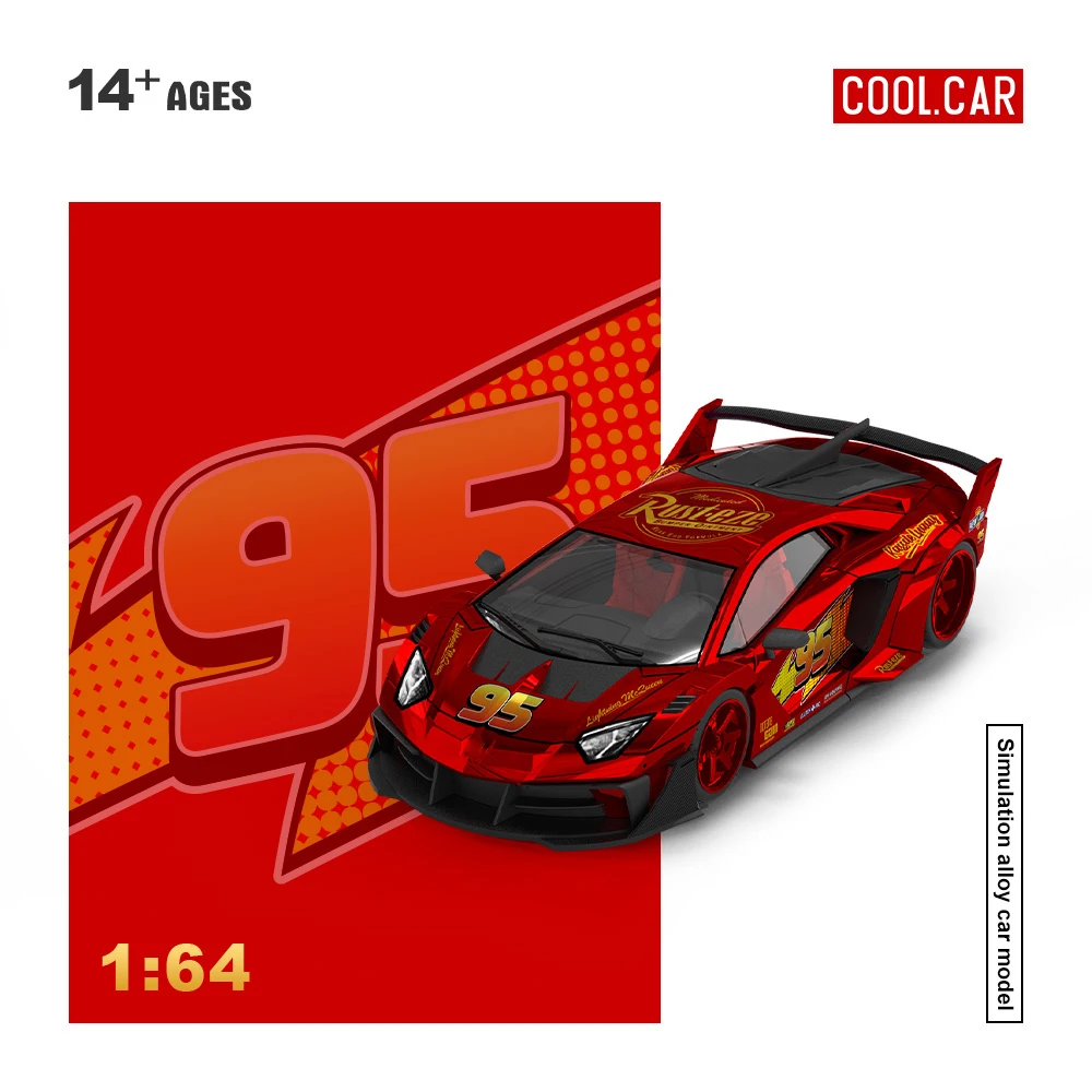 Cool Car 1:64 GT EVO Lightning Metal Red Painting Simulation Alloy Car Model Diecast Vehicle Collection Gift view 3