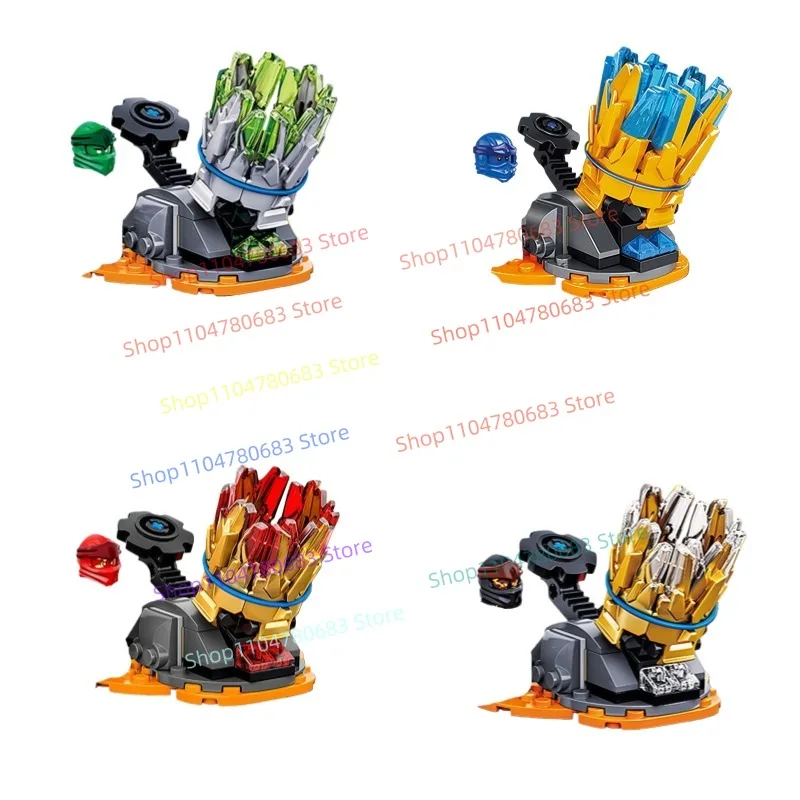 Bloc de construction MOC, toupie, Mini figurine d'assemblage, modèle de décoration, Anime TV saison 18, accessoire, jouet décoratif, cadeau de vacances