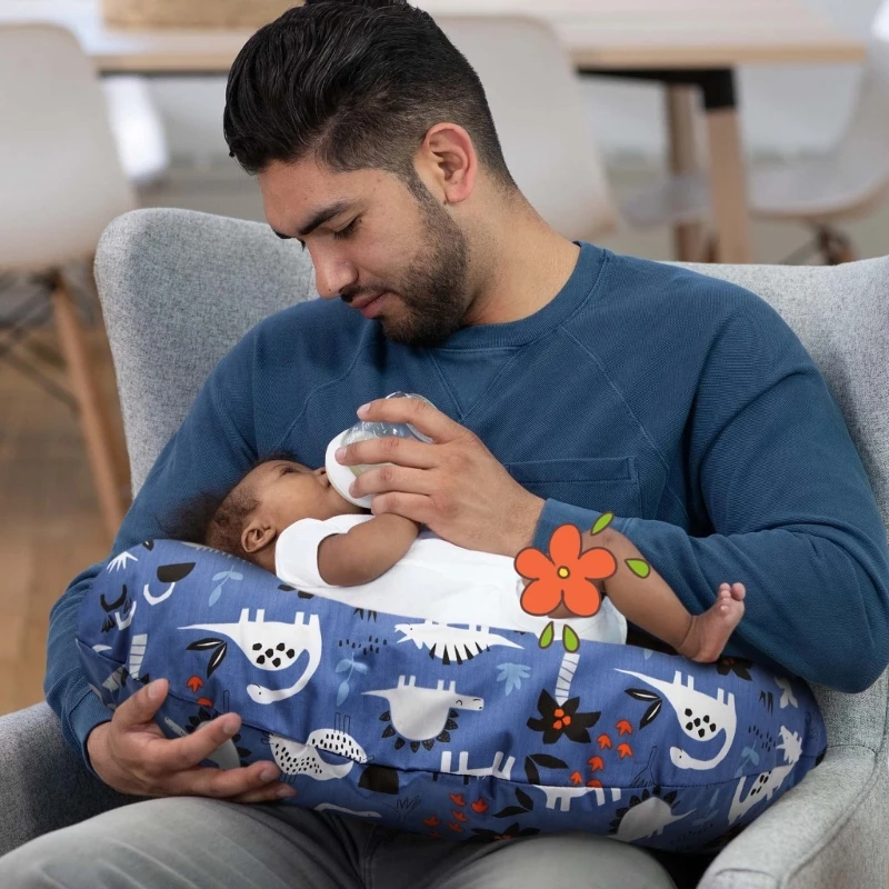 Nuevo Funda almohada lactancia para bebé, funda almohada lactancia desmontable, transpirable para mamá