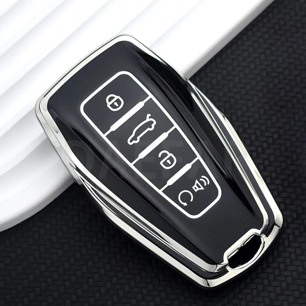 TPU Car Key Case Cover For Geely Key Fob Cover Multicolor for Geely Coolray 2024 X6 Emgrand Global Hawk GX7 Accessories