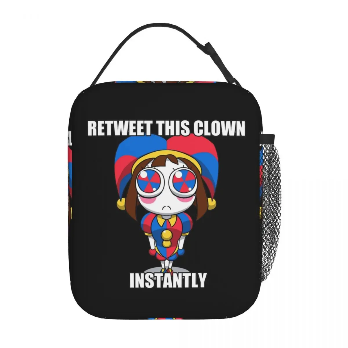 

The Amazing Digital Circus Pomni Clown Insulated Lunch Bag Food Container Portable Thermal Cooler Lunch Boxes For Travel