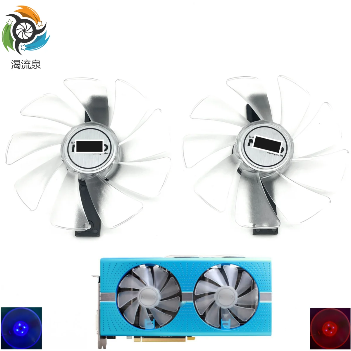 

New CF1015H12D FD10015M12D Cooling Fan For Sapphire RX470 RX590 RX580 RX480 RX570 NITRO Special Edition Graphics Card Cooler Fan