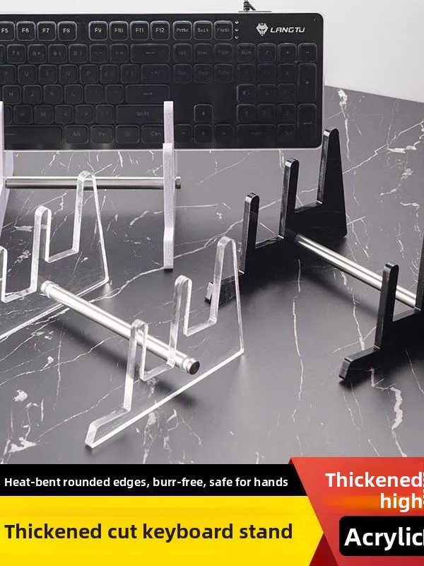 

Акриловая подставка для клавиатуры с флуоресцентной подсветкой, органайзер для настольных консолей и механических клавиатур