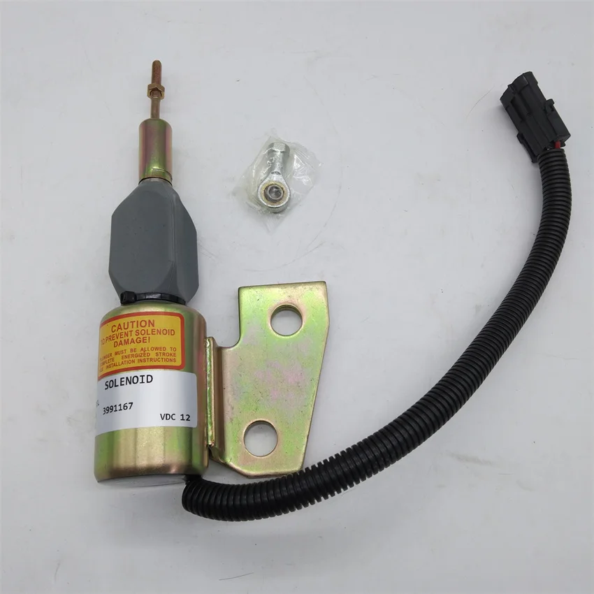 Excavator Accessories Construction Machinery Parts 12v 3991167 Flameout Solenoid Valve for Cummins Engine