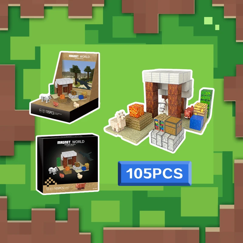 

Магнитная игрушка Desert Adventure, креативная игрушка «сделай сам», отличный подарок на Хэллоуин и Рождество для детей