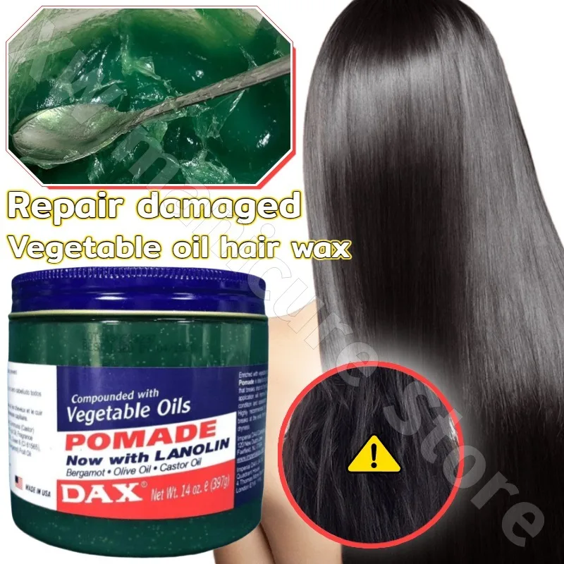 

Vegetable Oil Hair Wax Conditioner Repairs Damaged Deep Nourishing Penetrating Conditioner Improves Frizz Hair Mask 397G