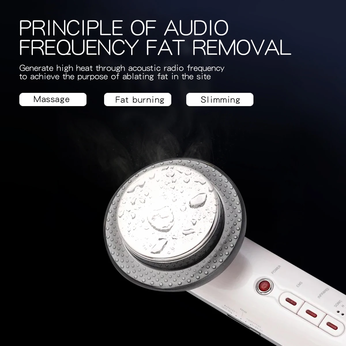 بالموجات فوق الصوتية التجويف شد الوجه جهاز تجميل EMS الأشعة تحت الحمراء الموجات فوق الصوتية الجسم التخسيس مدلك الدهون الموقد المضادة للتجاعيد جهاز #3