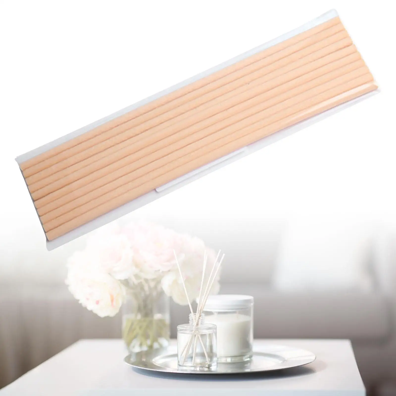 10Pcs Reed Diffuser Sticks Essential Oil Length 30cm for Bedroom Home Office