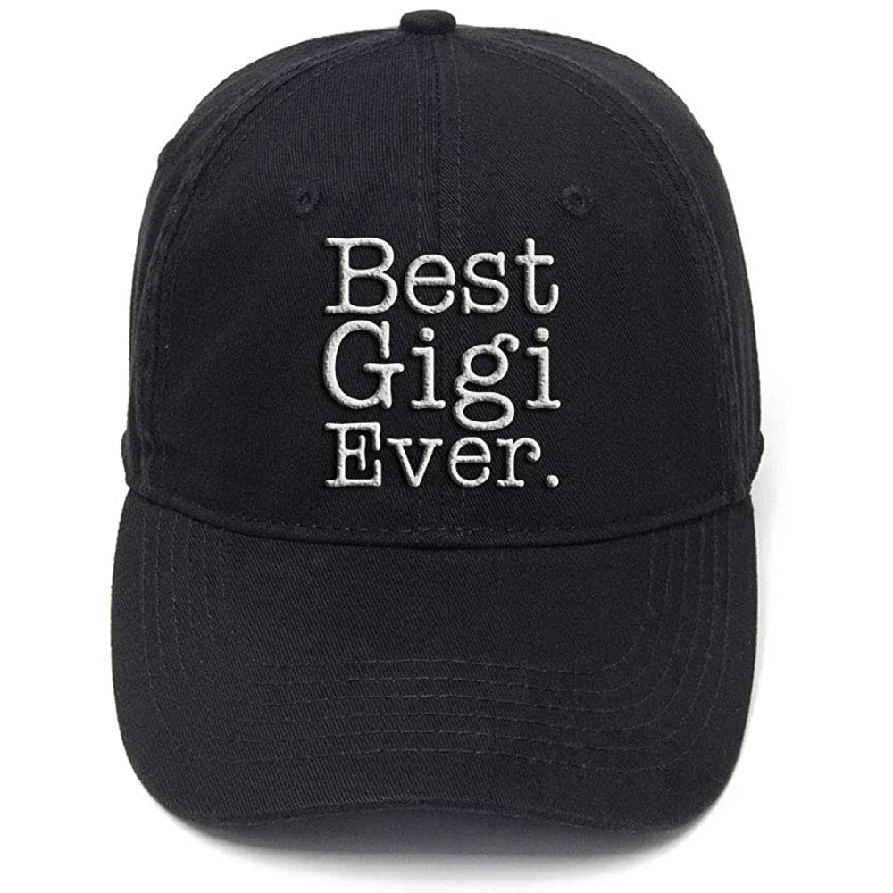 

Lyprerazy for Grandma Best Gigi Ever Gift Washed Cotton Adjustable Men Women Unisex Hip Hop Cool Flock Printing Baseball Cap