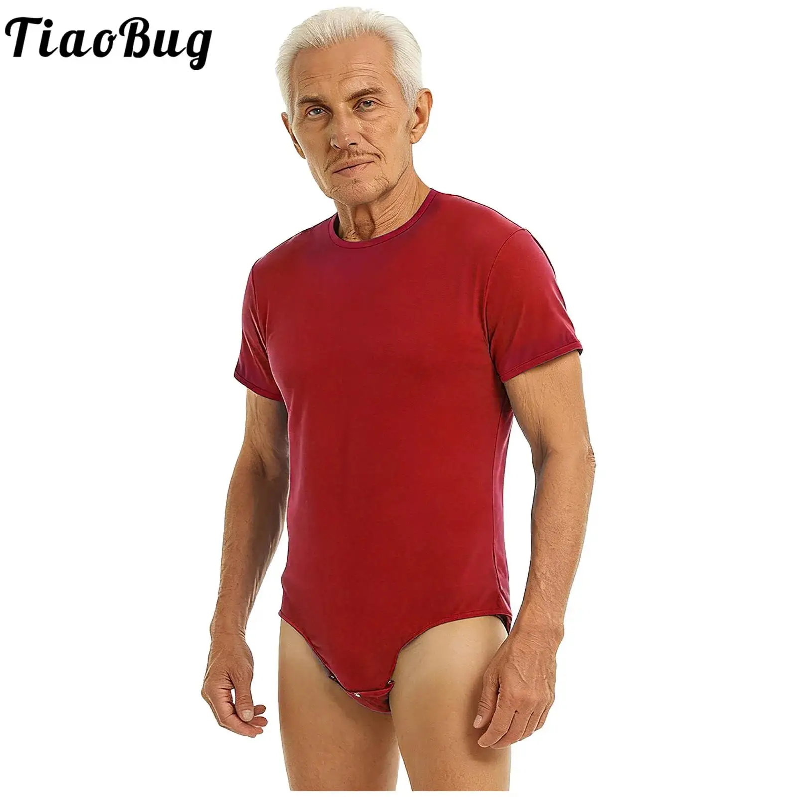 

Мужской боди для пожилых людей при недержании, с коротким рукавом, на пуговицах, с открытым промежностью, адаптивный, для ухода за лежачими пациентами