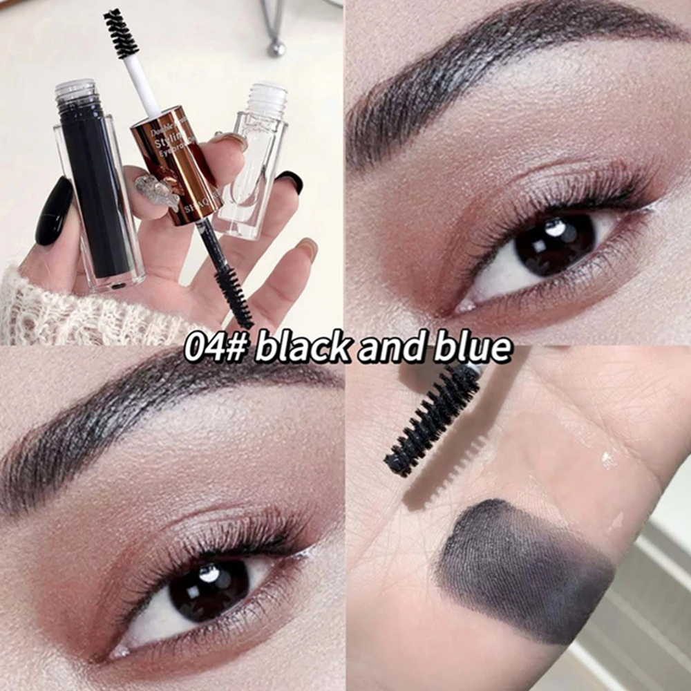 4-farbiges Augenbrauen-Gel, langlebig, wasserfest, Augenbrauen-Tönung, Mascara-Creme, nicht verschmierend, natürliches flüssiges Augenbrauen-Make-up