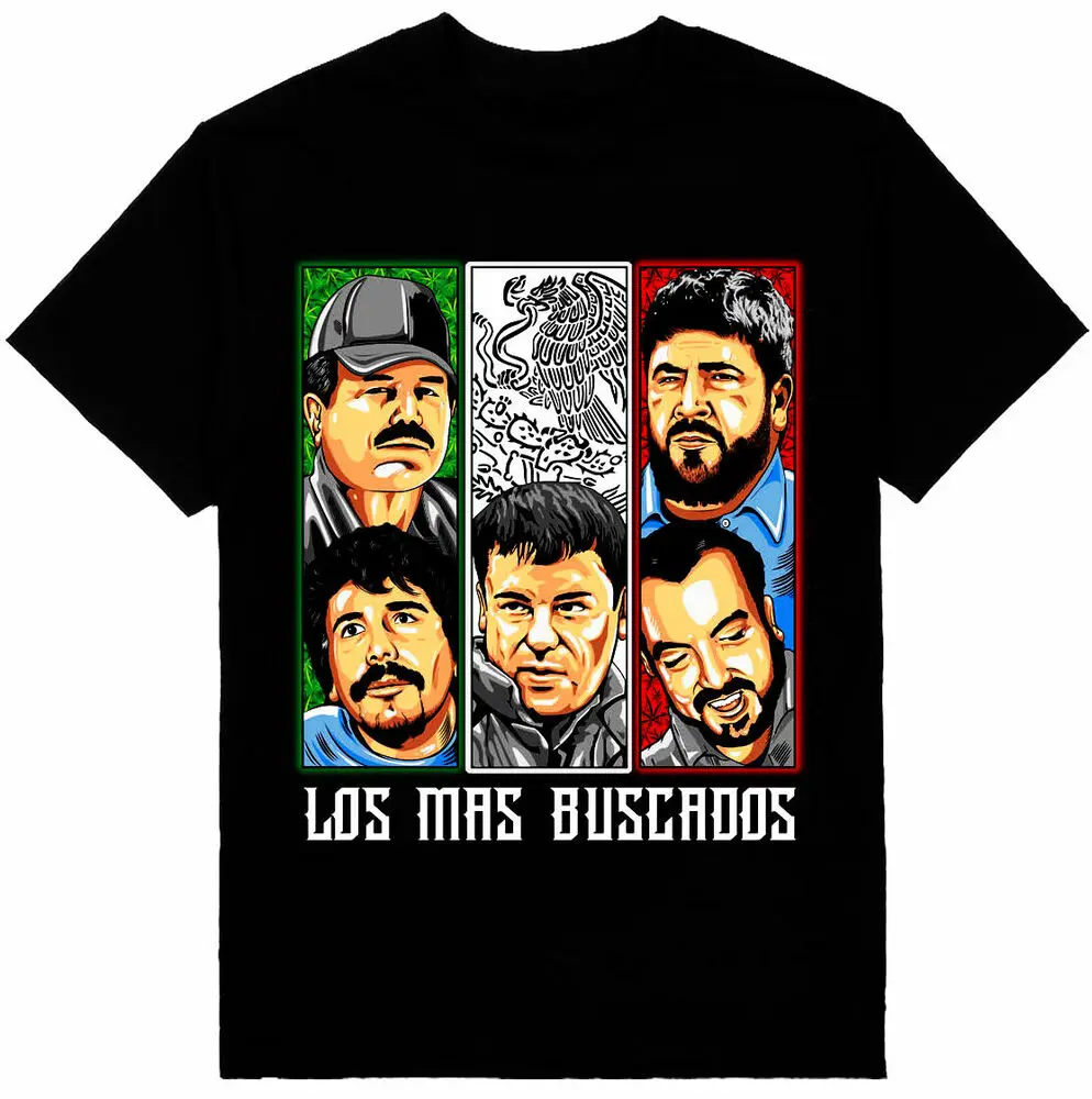 Cartel Empire Los Mas Buscados Mens Heavyweight T-Shirt Print On Shaka Wear Tee High Quality 100%Cotton Short Sleeve